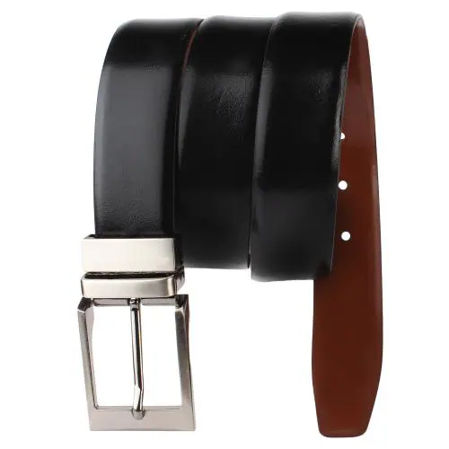 CREATURE Men's Reversible Genuine Italian Leather Formal Belts(Color-Black/Brown||BL-011)
