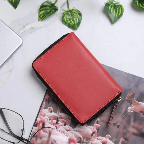 TnW Leather Wallet for Women(Red)