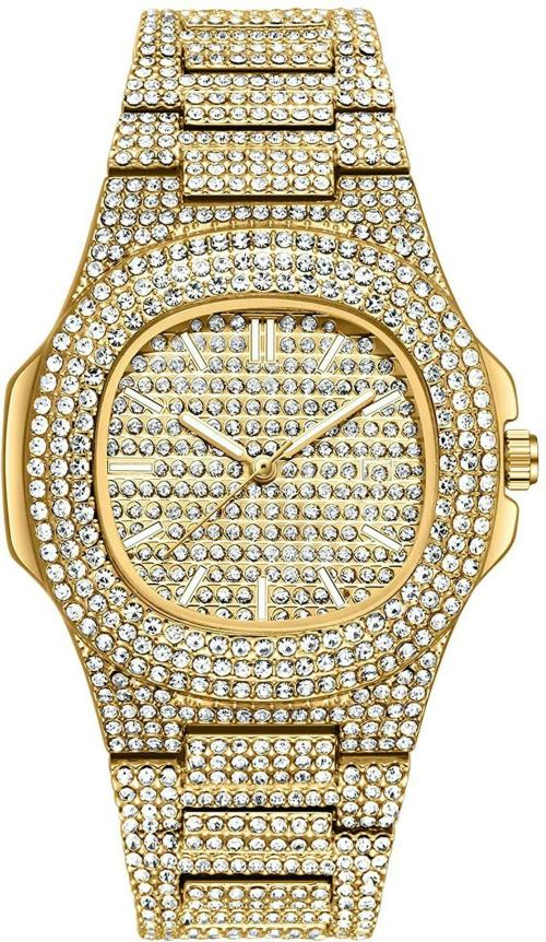 Mastrena Fashion Luxury Analog Gold Dial And Strap Watch For Boys, Girls (MSG2724)