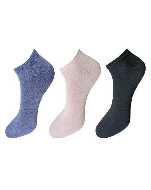 Arsha Lifestyle Men's Compact Cotton Stretch Low Show Socks With Stay Fresh Treatment(MCS-20)