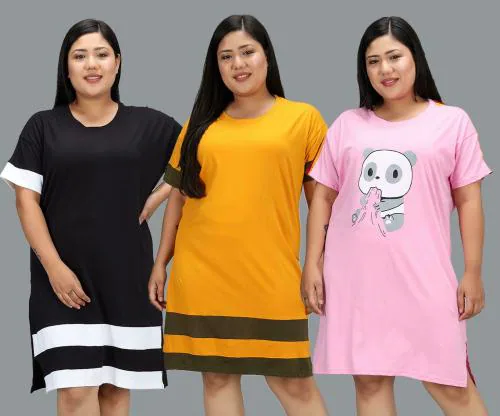 Christy World Women Multicolor Pack of 3 T-shirt