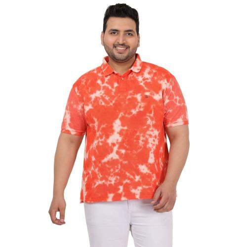 Plus Panda Men Dark Orange Cloud T Shirt