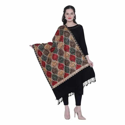 ROYAL-E-KASHMIR MATKA BLACK SHAWL