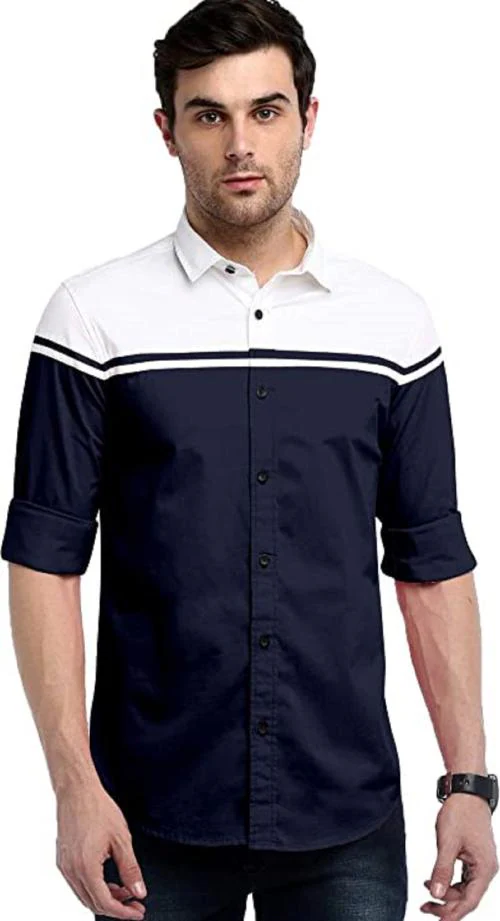 GAT FASHION Men's Classic Fit Casual Shirt (Size - M)