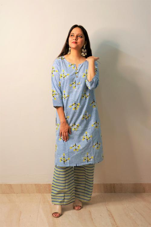 Style N Shine By Shivani Negi cotton Printed Kurta with pant