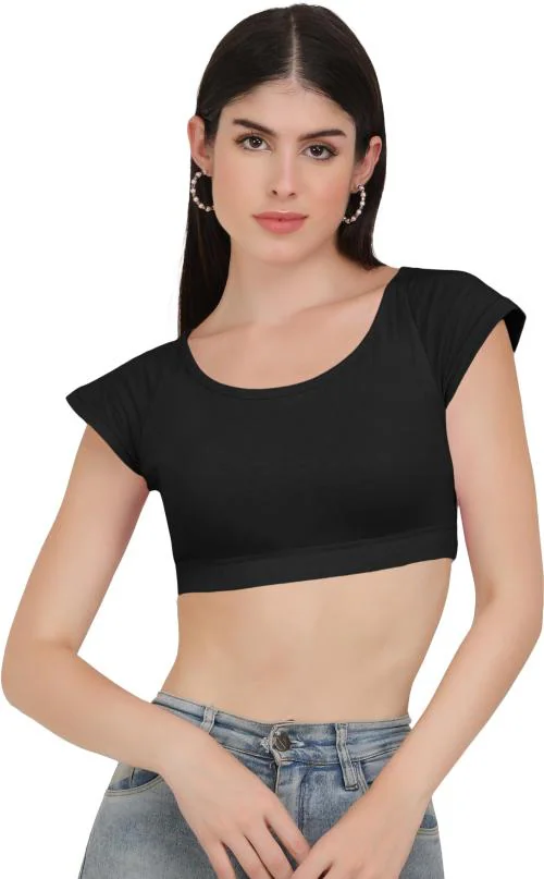 Buy AD2CART Women Solid Tops_Black_XS Online at Best Prices in India