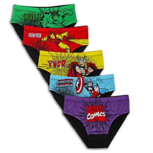 Charm N CherishBoy's Marvel Comics Combo Pack of 5 Briefs - Multicolor 2-12Years