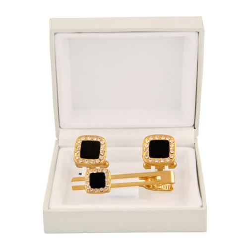 Buy TIEPIN Cufflink Gold with Tiepin Set for Men Office Corporate Party