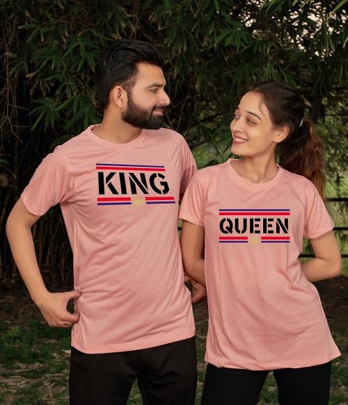 TAHIV Matching Couple T-shirts (Pack of 2) for Men & Women_(S-S)