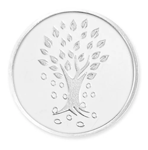 Kundan 50g (999.9) Kalpataru Tree Silver Precious Coin
