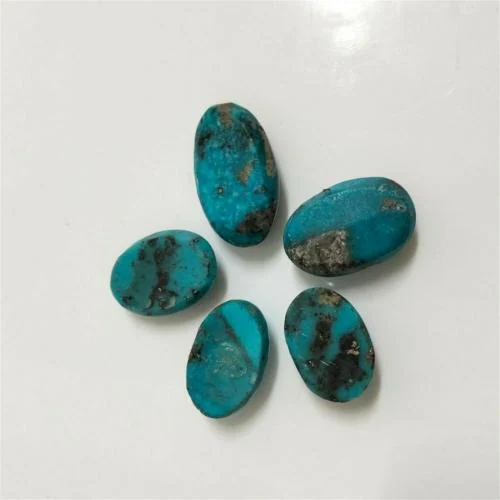 55Carat Natural Irani Turquoise at Wholesale Rate 22.25 Ratti 20.27 Carat Oval Shape Firoza loose Gemstone 1 Pc