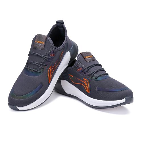 CAMRO G3S-501 Lace Up Dark Grey Sports Shoes, Mesh Upper & PVC Sole for Running, Gyming for Boy's