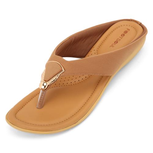 Footsoul Versa Women'S Slipper (Beige) (FSL-447-5)