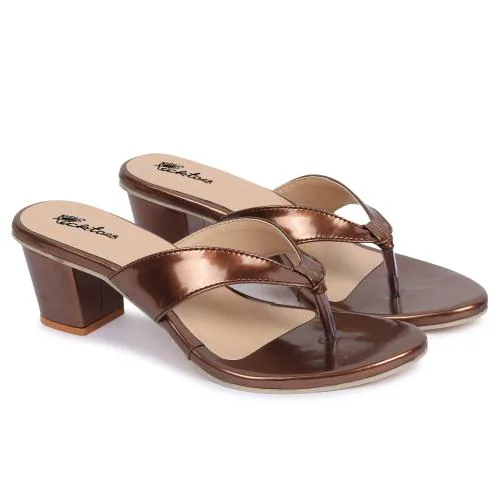 Picktoes Trendy Copper high heels for girls and women