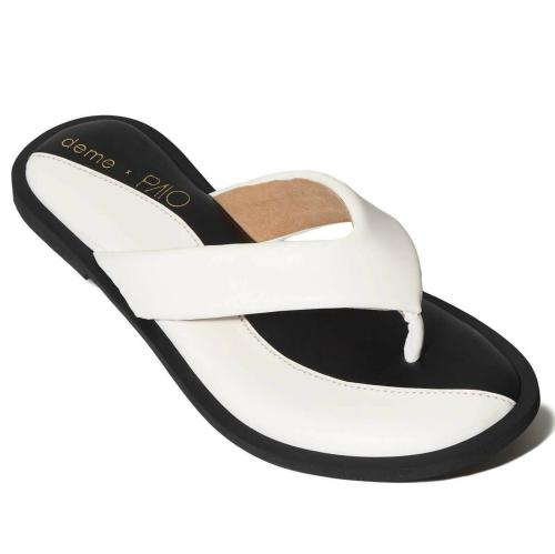 Paio Women Flats (White, Black)