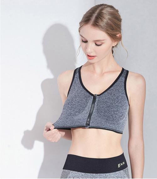 Briafinz Women Nylon & Spandex Lightly Padded Non-Wired Sports Bra