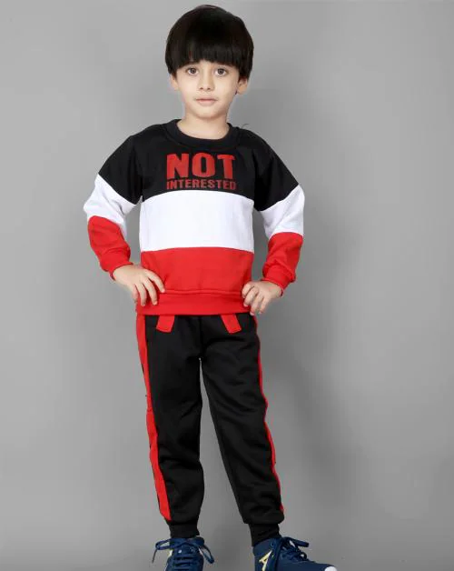 MAYNEISHA Casual Kids Sweatshirt Track Pants Winter Dress clothing set for Boys & Girls| Size-22 (Set)