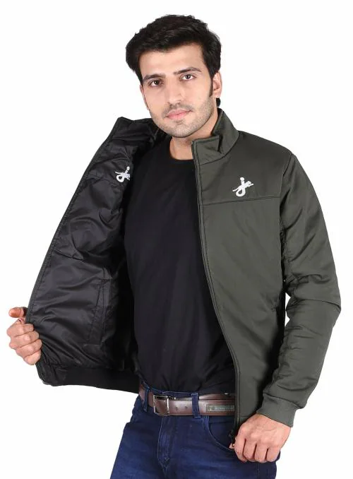 Buy Jaguro Men's Winter Reverisble Jacket Dual Side Wearable