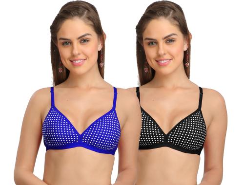 Selfcare Women T-Shirt Lightly Padded Polka Dot Bra