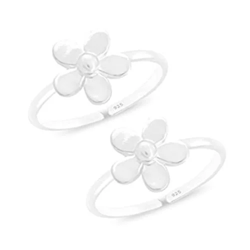 Styleejewel Silver Toe Rings For Women-3.3 G