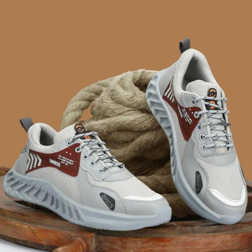 ARICS ALL TYPE JOGGING RUNNING SPORTS SHOES FOR MEN Running Shoes For Men (Grey)