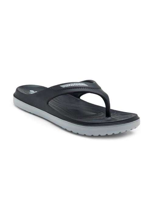ADDA 2D HIKE-1 Men Black & Grey Solid Thong Flip-flop