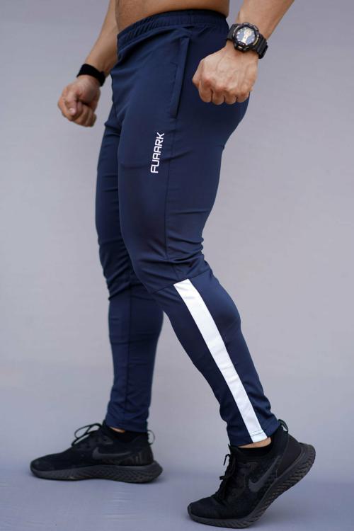 Fuaark Training Track Sports and Gym Jogger track pants lower for Men Blue