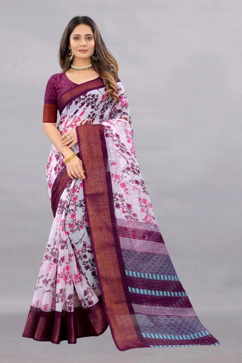 Active Feel Free Live Women's Cotton Printed Saree