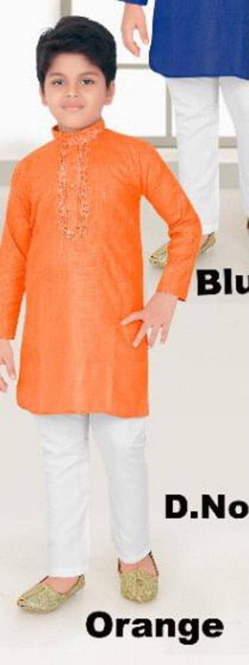 Ladesir Child Cotton Kurta Set White (Pack of 3)