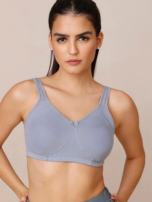 NYKD by Nykaa Encircled with Love Everyday Cotton Bra for Women Non Padded, Wirefree, Full Coverage - Side Support Shaper