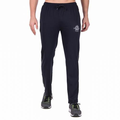 ZAIN Athleisure Regular Fit Track Pants for Men - Cotton Rich - Lower, Ultra Soft, Quick Dry, Smart Tech, Easy Stain Release -Navy