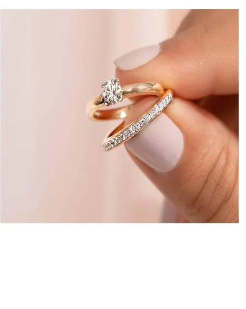 CEYLONMINE COUPLE GOLD RING PLATED