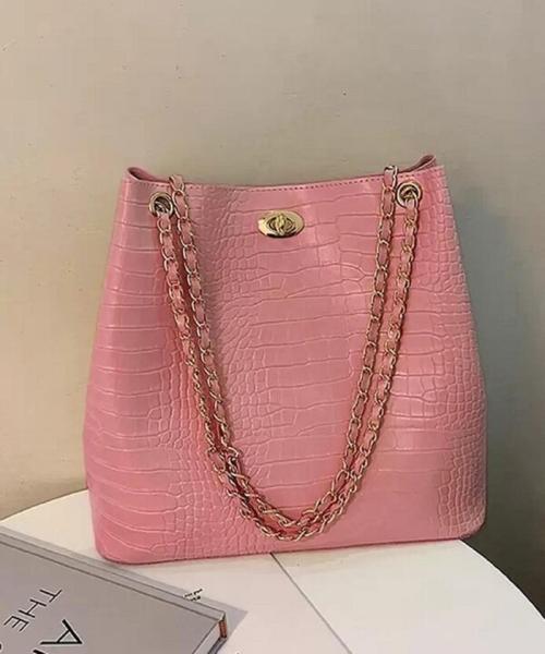 Grabon Womens Polyurethane Pink Casual Medium Shoulder Bag