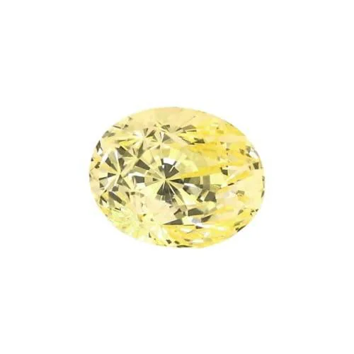 The Gallery of Gemstone 7.50 Carat Sri lanka Ceylon Yellow Sapphire Super Fine Cut Oval Shape