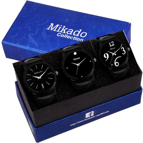 Buy Mikado Analog Black Watch For Men Online at Best Prices in India