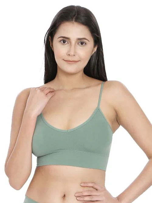 ILRASO NAOMI SPORTS BRA | ACTIVEWEAR BRA | REMABLE PADDING | LIGHTLY PADDED | GREEN