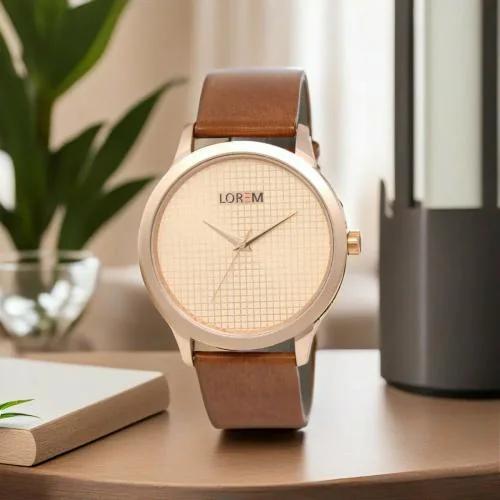 LOREM Rose Gold Casual Analog Watch For Men LR34