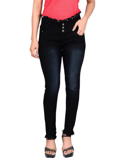 Women 3 Button Jeans
