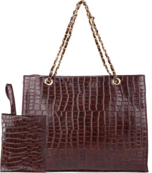 Aliza Brown Pu For Handbags & Clutches