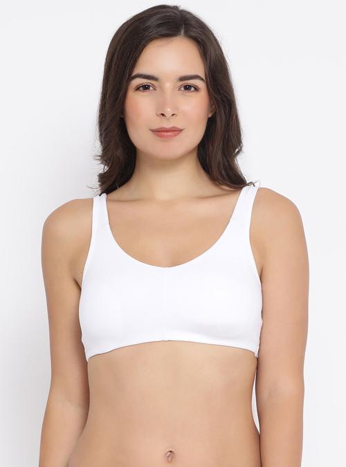 Macrowoman W Series Women White Solid Cotton Single Bra