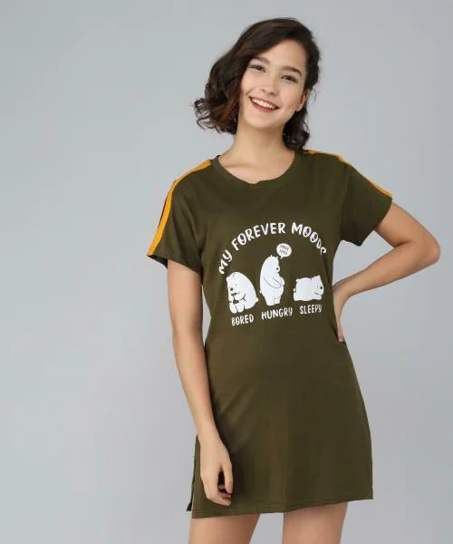 Quin Fletcher Women Light Blue Graphic T-shirt