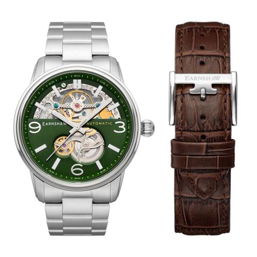 EARNSHAW CARLYLE Limited Edition Mechanical Watch For Men with Additional Strap - ES-8178-33