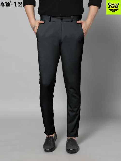 Buy GS GRAND STITCH Mens Lycra 4 way Stretch Trouser Pant Online