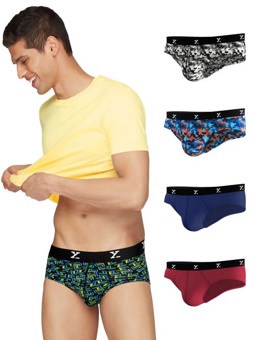 XYXX Pack of 5 Intellisoft Micro Modal Ace Men Briefs