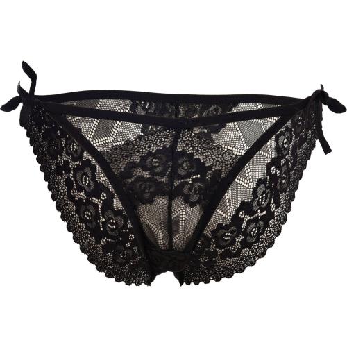 Buy KIARAA Women Black Lace Bikini Panty (M) Online at Best Prices in