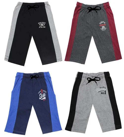 GWA Boys Side Panel Capri or 3/4th (Pack of 4)