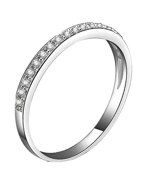 Young & Forever Mesmerizing Contemporary Silver Plated Cubic Zirconia Embellished Statement Cocktail Fashion Ring For Women/Girls Jewelry