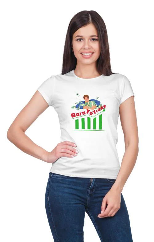 Farnup Trading Theme Graphic Printed Dri-Fit Unisex Tshirt for Men & Women, Trading Design Half Sleeve Round Neck T-Shirt - (Design 1, XL)