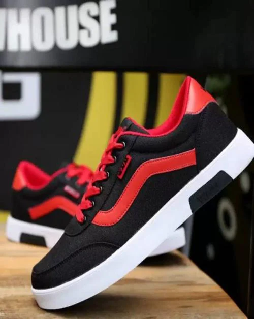 Bacan Sneakers For Men (Red, Black)