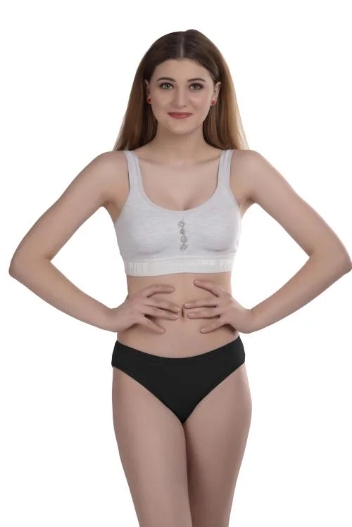 Bodycare Lycra Cotton Ladies Girls Bra Panty Sets Undergarments